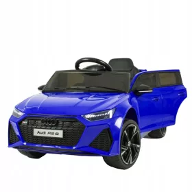    Batteriebetriebenes Auto Audi RS-6 4x4 EVA Leder CAR-M-12-BLUE
