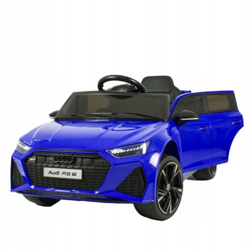  Batteriebetriebenes Auto Audi RS-6 4x4 EVA Leder CAR-M-12-BLUE