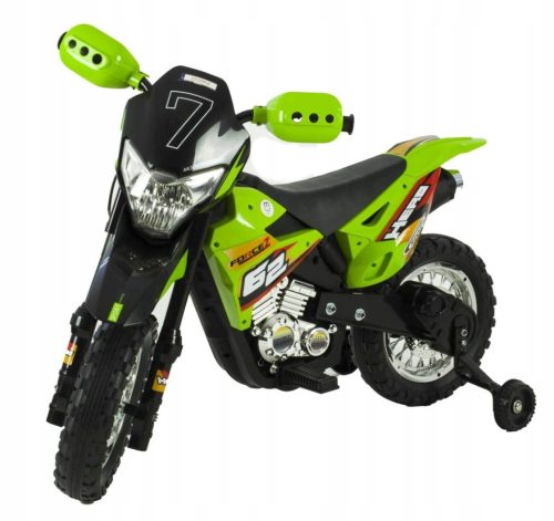  Batteriebetriebenes Motorrad für Kinder, 2 x 45 leuchtende Lederräder
