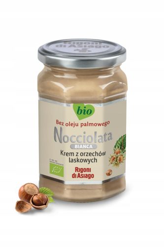 Bio Haselnusscreme Bianca Nocciolata von Rigoni di Asiago - 250g, 3er Pack