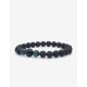  Einzigartiges Armband aus Natursteinen: Lava, Jaspis, schwarzer Onyx