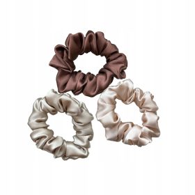    Lafte Satin-Seiden-Haarband, 3-teiliges Set, Geschenk für eine Frau