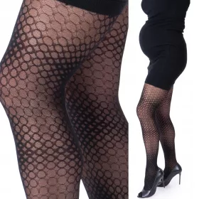    Umstandsstrumpfhose mit vollständiger Abdeckung, FANTASY PATTERNS, SCHWARZ, mit Phenome PANEL