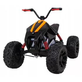    Lucky Seven batteriebetriebenes Quad Schwarz + EVA-Räder + Free Start + LED + MP3