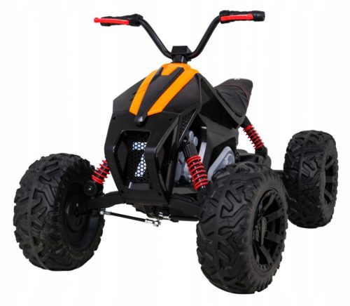  Lucky Seven batteriebetriebenes Quad Schwarz + EVA-Räder + Free Start + LED + MP3