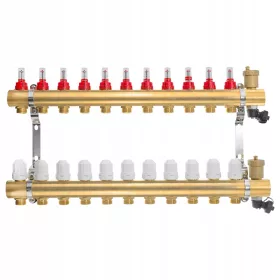  Verteiler für Fußbodenheizung 11-2x Ventil 2x Entlüftung
