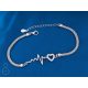  SILBERARMBAND LIFE LINE HERZ ZIRKONIUM RHODIUMBESCHICHTET ALS GESCHENK