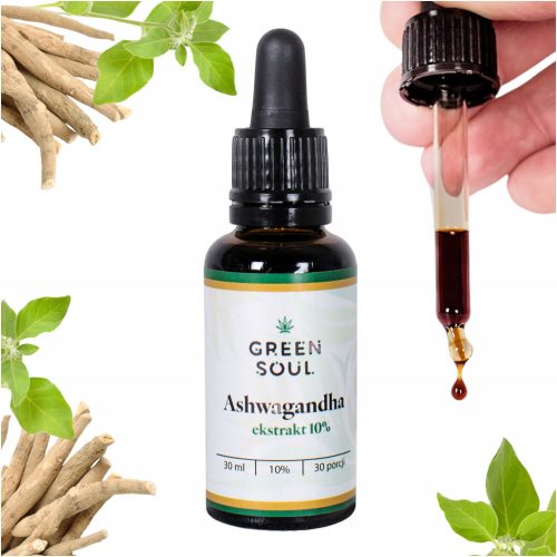 Ashwagandha Green Soul Extrakt 10% Withanolide - Unterstützung bei Stress und Schlaf