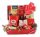  Weihnachtskorb, rote Schleifenkörbe, Weihnachtsgeschenkpakete