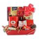  Weihnachtskorb, rote Schleifenkörbe, Weihnachtsgeschenkpakete