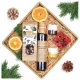  Weihnachtsgeschenkset für Sie als Geschenk: Tee, Schokolade, Honigsirup