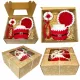  WEIHNACHTSGESCHENK UNTER DEM WEIHNACHTSBAUM BECHER-GESCHENKSET WEIHNACHTSMANN ROT