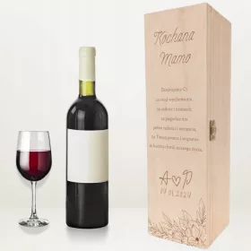    ALKOHOLKASTENWEIN Danke für die Mutter der Eltern GESCHENK + GRAVUR