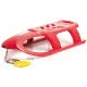  TULIMI Kunststoffschlitten, 40x102,5x23cm, Tragkraft 50kg, rot