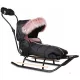  DELUX-Schlitten mit Vollausstattung + Gratis-Muff - Schwarz, Pink