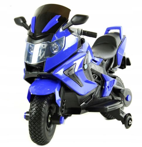  Batteriebetriebenes Motorrad für Kinder, 2 x 45, aufblasbare Lederräder