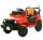  JEEP GELÄNDEWAGEN MIT BATTERIE 4X4 LEDER USB SOUND + ROTE FERNBEDIENUNG
