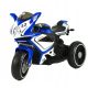  Batteriebetriebenes Motorrad für Kinder 2 x 45 GLOWING WHEELS MOTO-L-12-BLUE