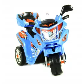    Batteriebetriebenes Motorrad für Kinder, LED-Kofferraum MOTO-S-2-BLUE