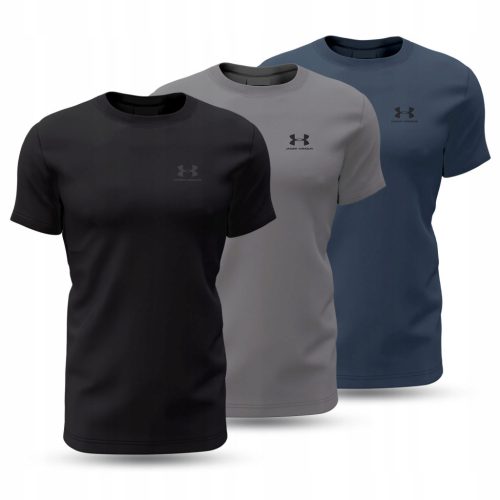  3er-Pack Sport-T-Shirt aus schnell trocknender Baumwolle von Under Armour für Herren