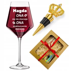    Weinset, Geschenk für Ehefrau, Freundin, Frauen zum 18.–99. Geburtstag