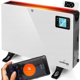    Energiesparender Wi-FI 2000W elektrischer Konvektorheizer, Timer-Fernbedienung