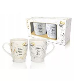    Set mit 2 NBC-Fassbechern I LOVE MY EHEMANN / I LOVE MY WIFE