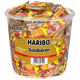    HARIBO JELLIES GROSSE PACKUNG 100 STÜCK HALLOWEEN 1000G FRUCHT MINIBÄREN