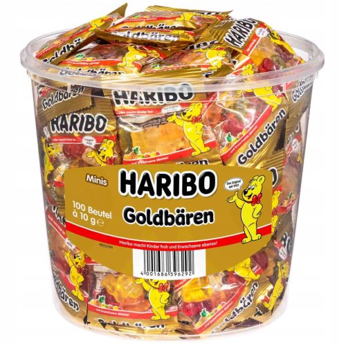  HARIBO JELLIES GROSSE PACKUNG 100 STÜCK HALLOWEEN 1000G FRUCHT MINIBÄREN