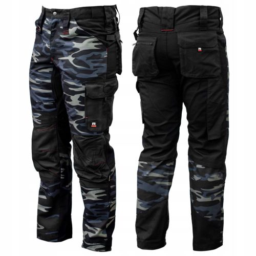  ARBEITSHOSE FÜR HERREN, CAMO, FLEXIBEL, STÄRKE, STARK, STRETCHVERSTÄRKTE CARGOHOSE