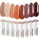  YOSHI HYBRID POLISH SET GANZE KOLLEKTION CIAO ITALIANI BRAUN BEIGE 8-tlg