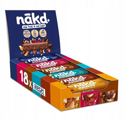 Exquisite Auswahl natürlicher Energie-Riegel mit Früchten & Nüssen