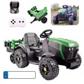  BATTERIEBETRIEBENER TRAKTORANHÄNGER EVA-STEUERRÄDER