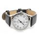  Herren-Quarzuhr, große Ziffern, klassisches Lederarmband, eindeutig ikonisch