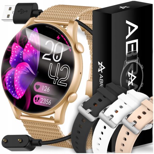  Abrams AB-02 goldene Smartwatch