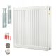  Flachheizkörper Diamond 3750 W weiß 1800 x 600 x 100 mm - seitlicher Anschluss