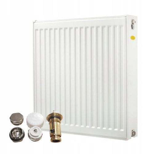  Stahlplattenheizkörper Diamond 1250 W weiß 600 x 600 x 105 mm - Anschluss unten