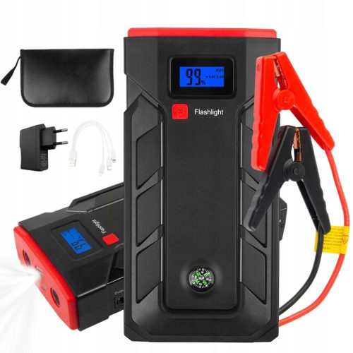  POWERBANK STARTER BOOSTER JUMP LEISTUNGSSTARKER STARTER MIT LED-TASCHENLAMPE 10400 mAh