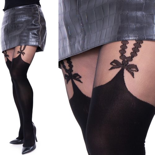  Fenome Emma57 glatte Strumpfhose 60den schwarz Nero Größe 7/8