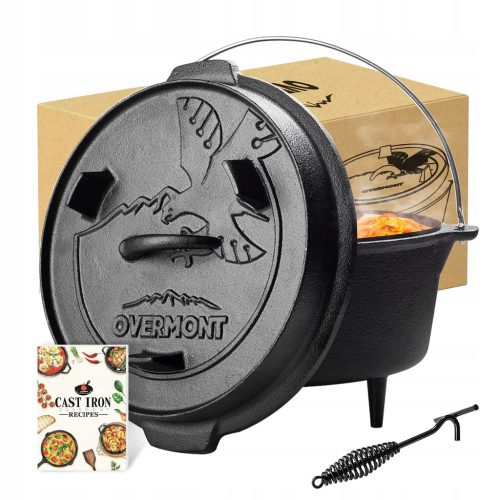  Overmont 5,7 l stehender Kessel aus Gusseisen, Dutch Oven