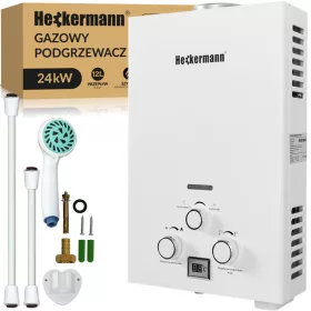    DURCHLAUFWASSER-GASKESSEL FÜR FLÜSSIGGAS AUS LPG-FLASCHE 12L