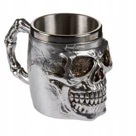  BECHER SKULL SKULL 3D Henkel BONES Motiv Muster A