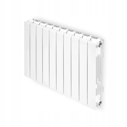  Ferroli Aluminiumheizkörper 1064 W weiß 800 x 580 x 100 mm - seitlich