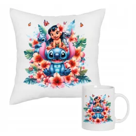    OHANA BECHER- UND STITCH-DISNEY-KISSENSET FÜR EIN KIND ALS GESCHENK