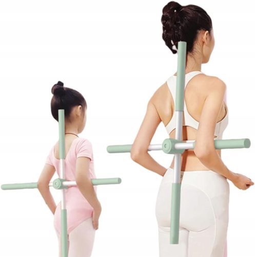  AUSZIEHBARER YOGA-TRAININGS-STICK-RÜCKEN-STRECKUNGS-HALTUNGSKORREKTOR 80CM