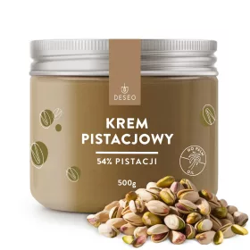   DESEO Pistaziencreme 500g – Reichhaltiger Geschmack mit 54% gerösteten Pistazien