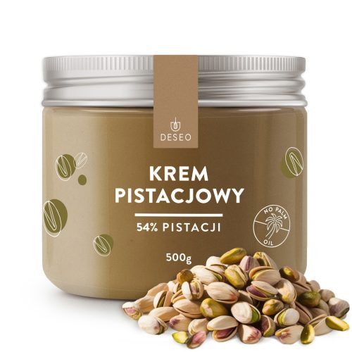 DESEO Pistaziencreme 500g – Reichhaltiger Geschmack mit 54% gerösteten Pistazien