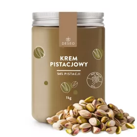   Pistaziencreme DESEO 1kg - Genießen Sie den Geschmack reiner Pistazien!