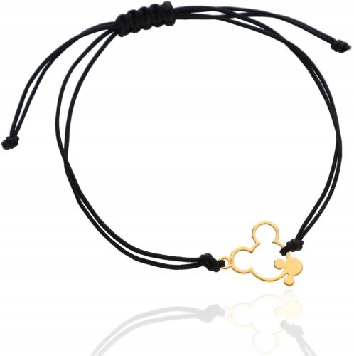  Goldenes Schnurarmband MICKEY MOUSE COLORS BOX Silber 925