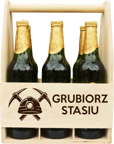  GESCHENK FÜR EINEN BERGMANN BARBÓRKA GRUBIORZ BIERTRÄGER MIT GRAVUR